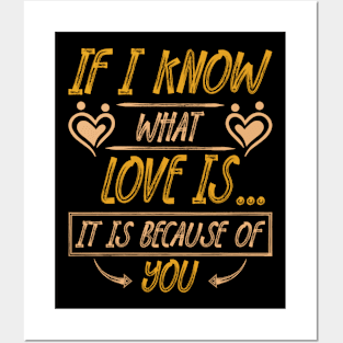 if i know, what love is, quote Posters and Art